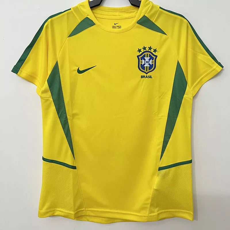 Retro Brazil 2002 Home Football Jersey