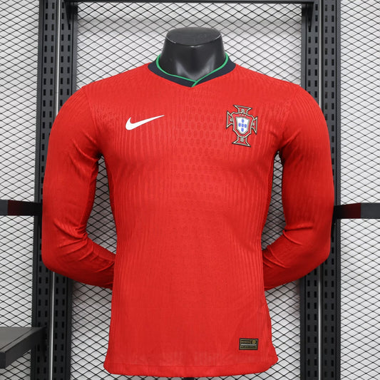Portugal Home Long Sleeve Player Football Jersey 2024/2025