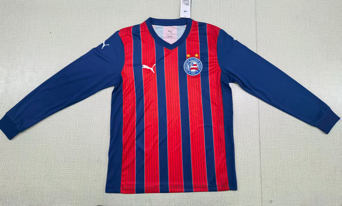 BaHia 2025/2026 Away Long Sleeve Fan Version Football Jersey