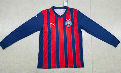 BaHia 2025/2026 Away Long Sleeve Fan Version Football Jersey