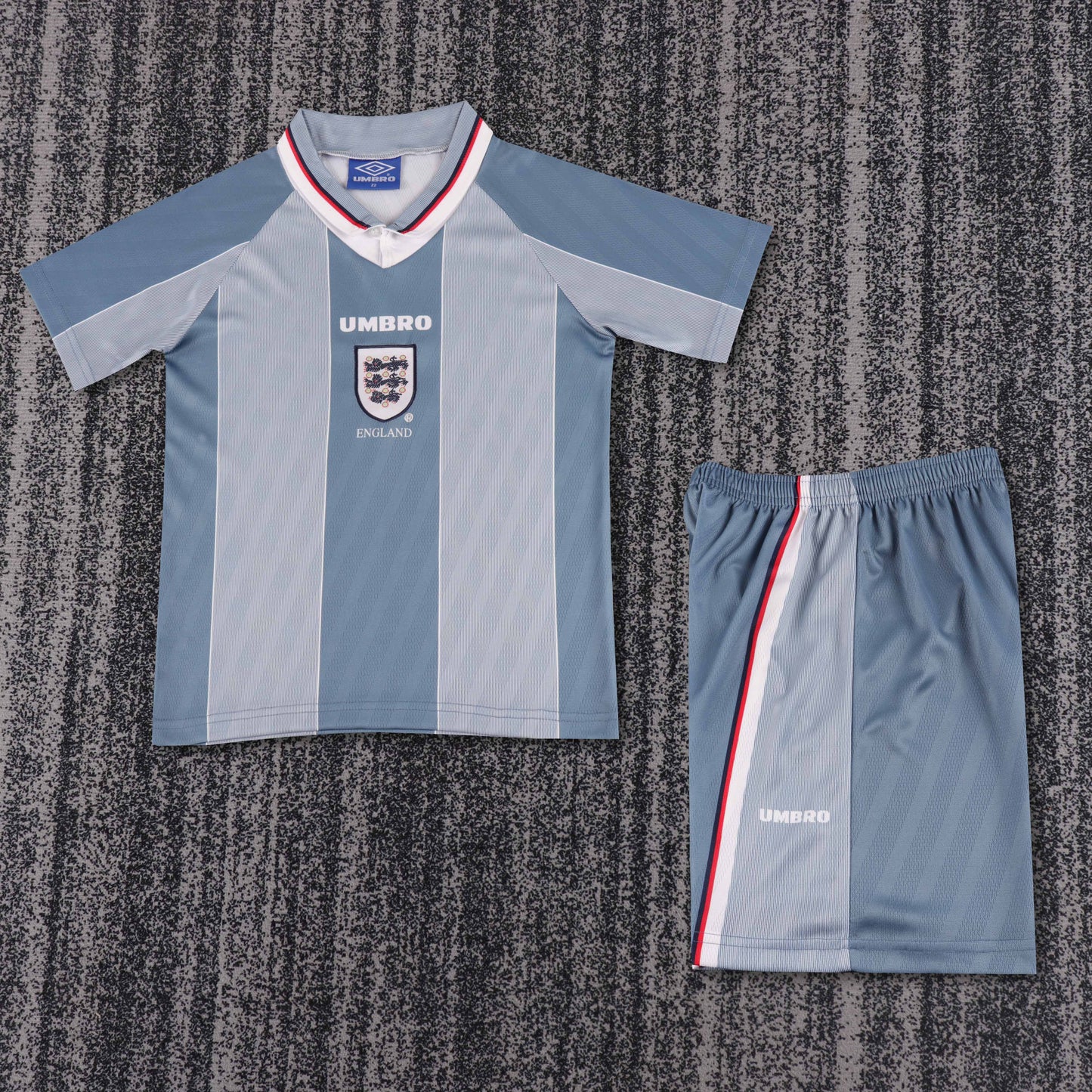 Retro England 1996 Kids Away Football Jersey