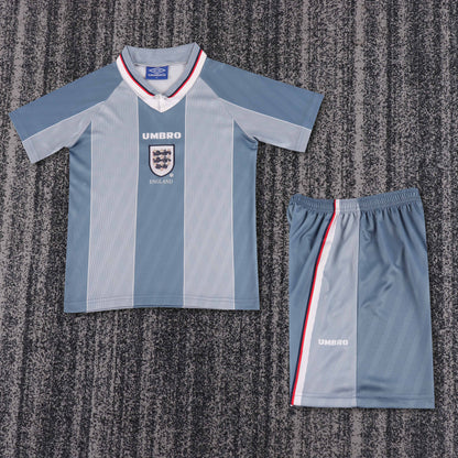 Retro England 1996 Kids Away Football Jersey