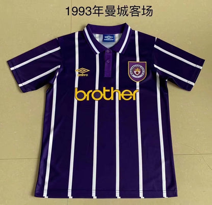 Retro Manchester city 1993 Away Football Jersey