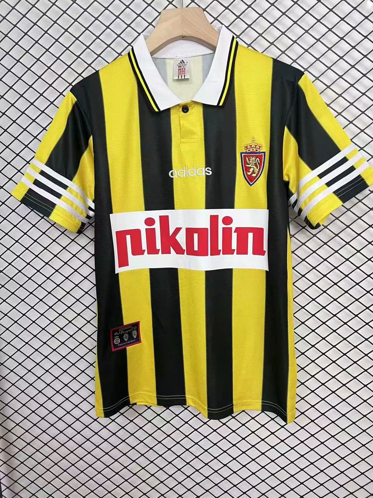 Retro Zaragoza 1995/1996 Home Fan Version Football Jersey