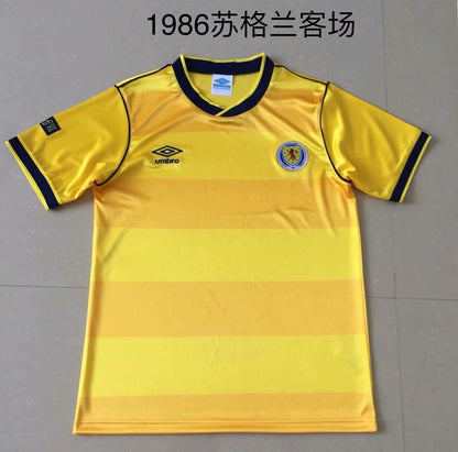 Retro Scotland 1986 Away Football Jersey