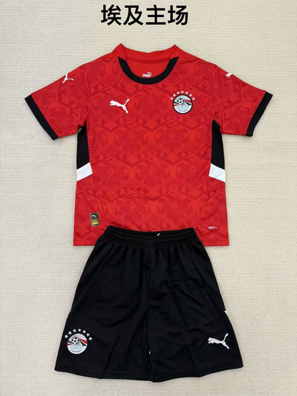 Egypt 2024/2025 Kids Home Fan Version Football Jersey