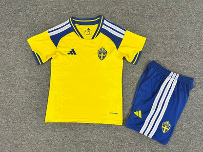 Sweden 2026/2027 Kids Home Fan Version Football Jersey