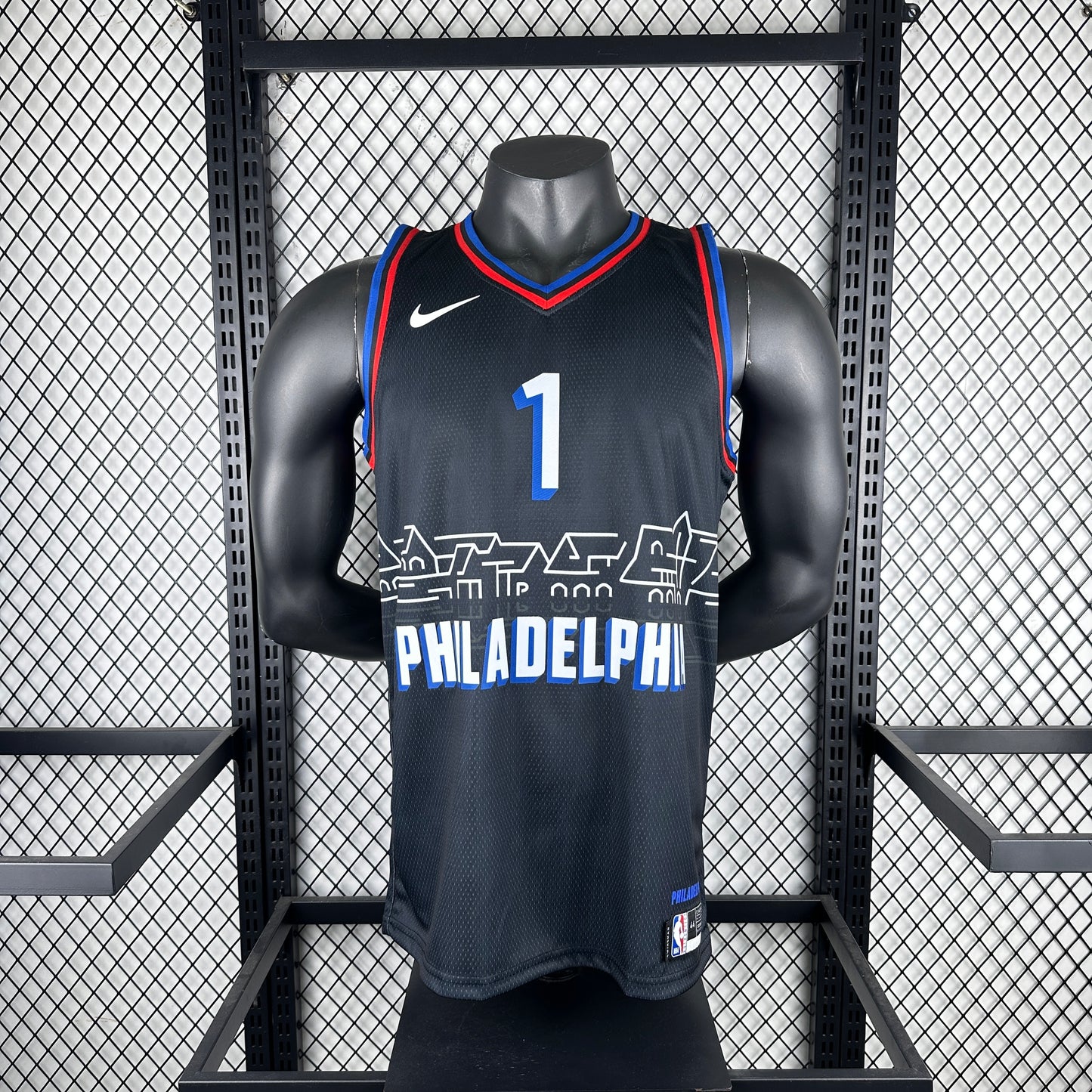 Philadelphia 76ers City Retro Black #1 HARDEN NBA Season Jerseys 2021