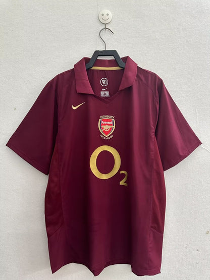 Retro Arsenal 2005/2006 Home Football Jersey