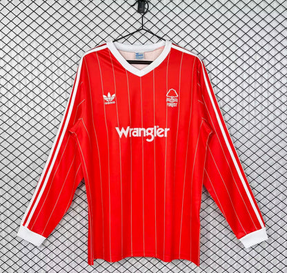 Retro Nottingham Forest Home Long Sleeve Jersey 1982-1984