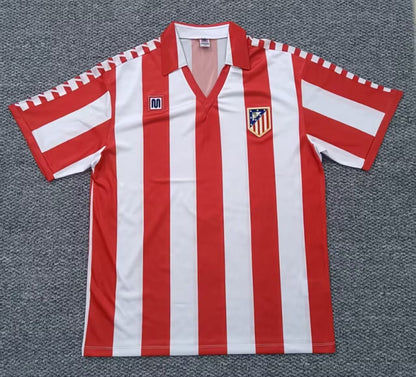Retro Atlético de Madrid 1982/1983 Home Football Jersey