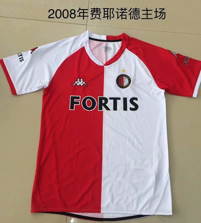 Retro Feyenoord Rotterdam 2008 Home Fan Version Football Jersey