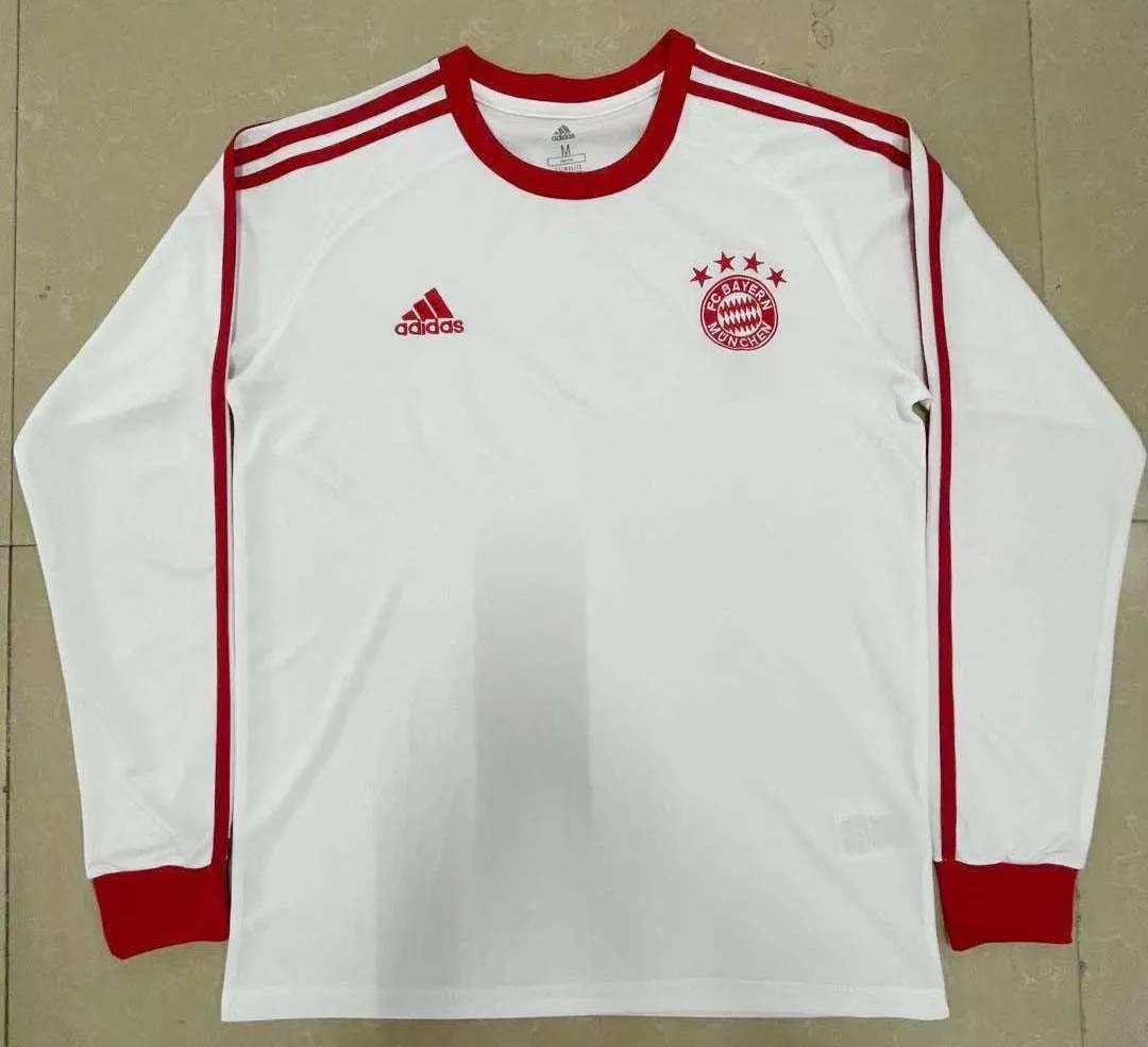 Retro Bayern Munich Long Sleeve Football Jersey