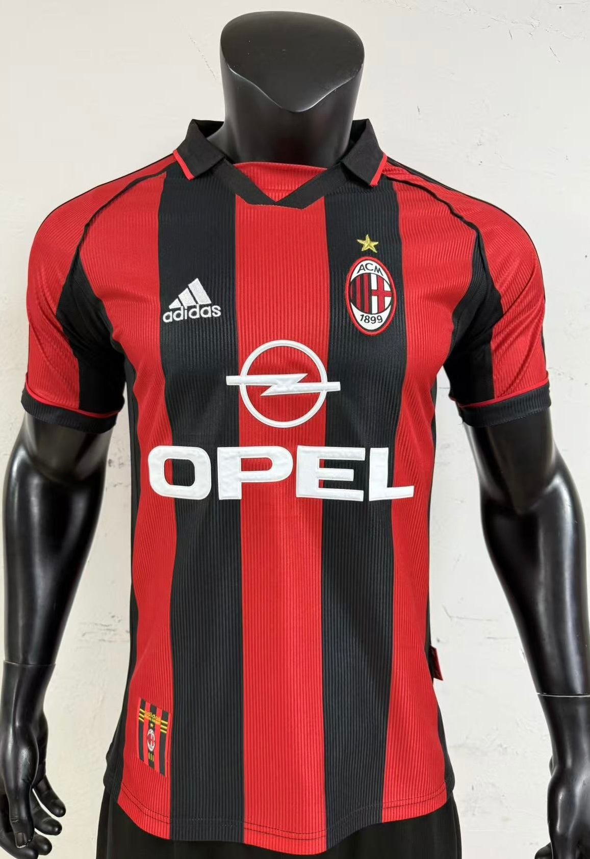 Retro AC Milan 1998/1999 Home Fan Version Football Jersey