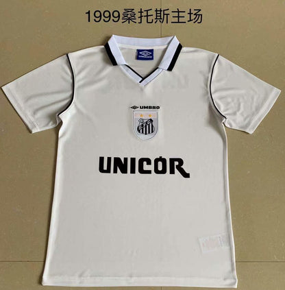 Retro Santos 1999 Home Fan Version Football Jersey