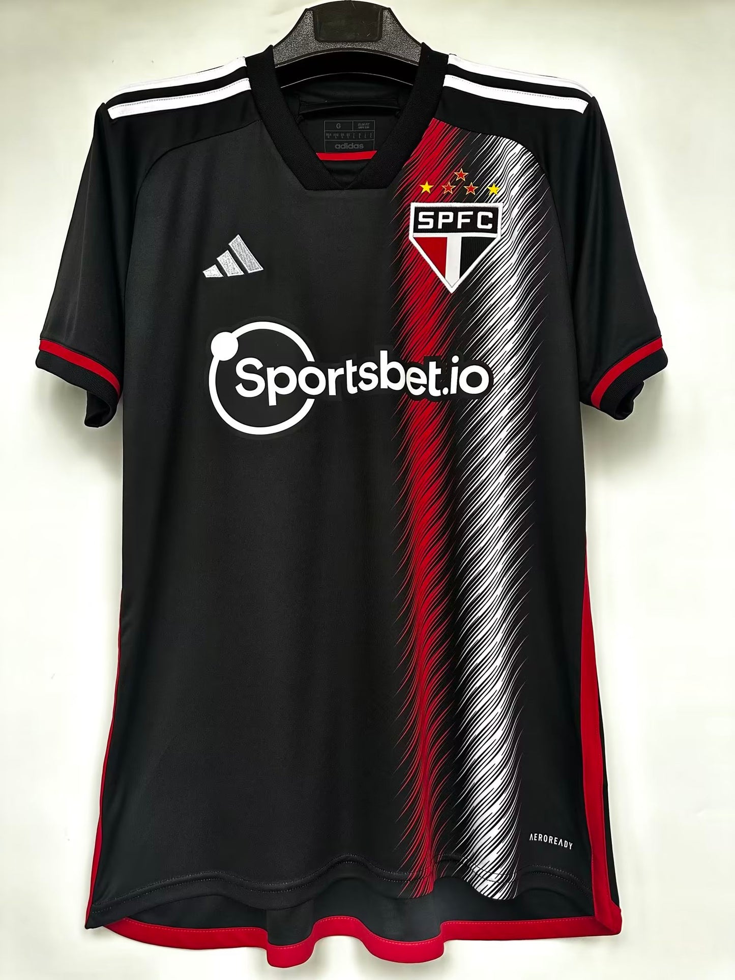 Sao Paulo 2023/2024 Away Fan Version Football Jersey