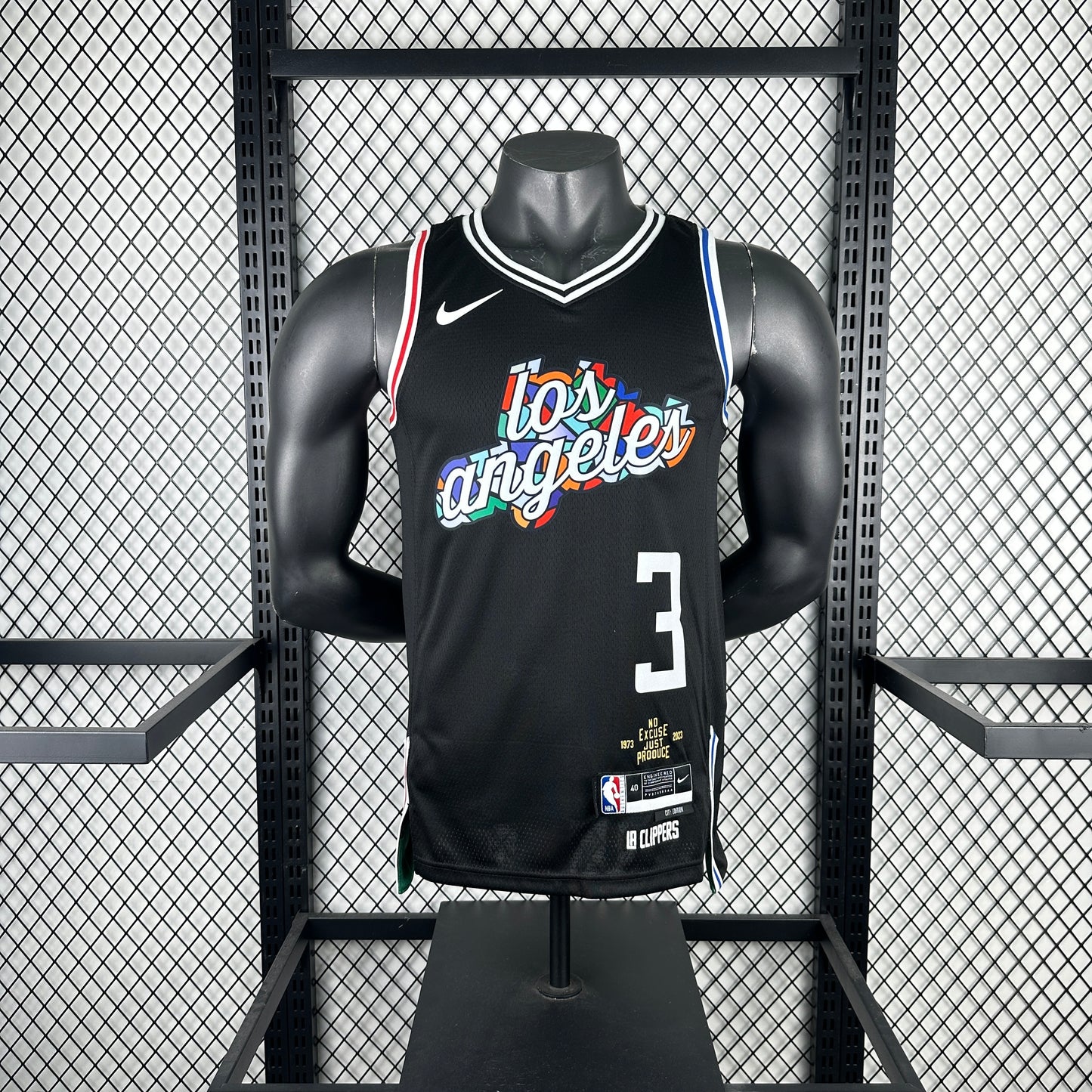 Los Angeles Clippers Black #3 PAUL NBA Season Jerseys 2023