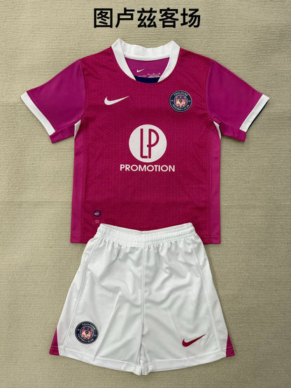 Toulouse FC 2025/2026 Kids Away Fan Version Football Jersey