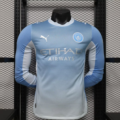 Manchester City Long Sleeve Home Player Jersey 2026-2027