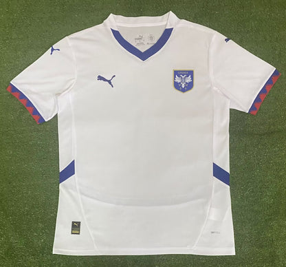 Serbia 2024/2025 Away Fan Version Football Jersey