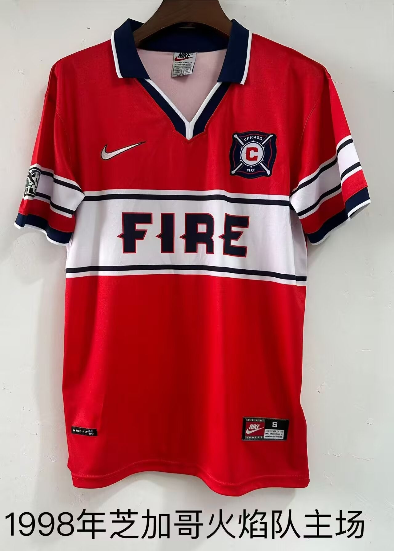 Retro Chicago Fire 1998 Home Football Jersey