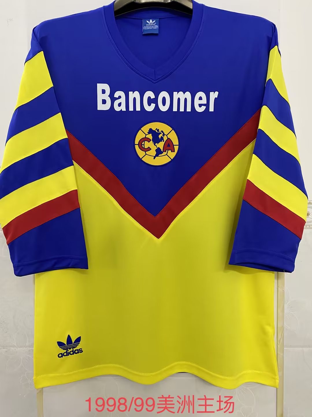 Club America 1998/1999 Home Long Sleeve Fan Version Football Jersey