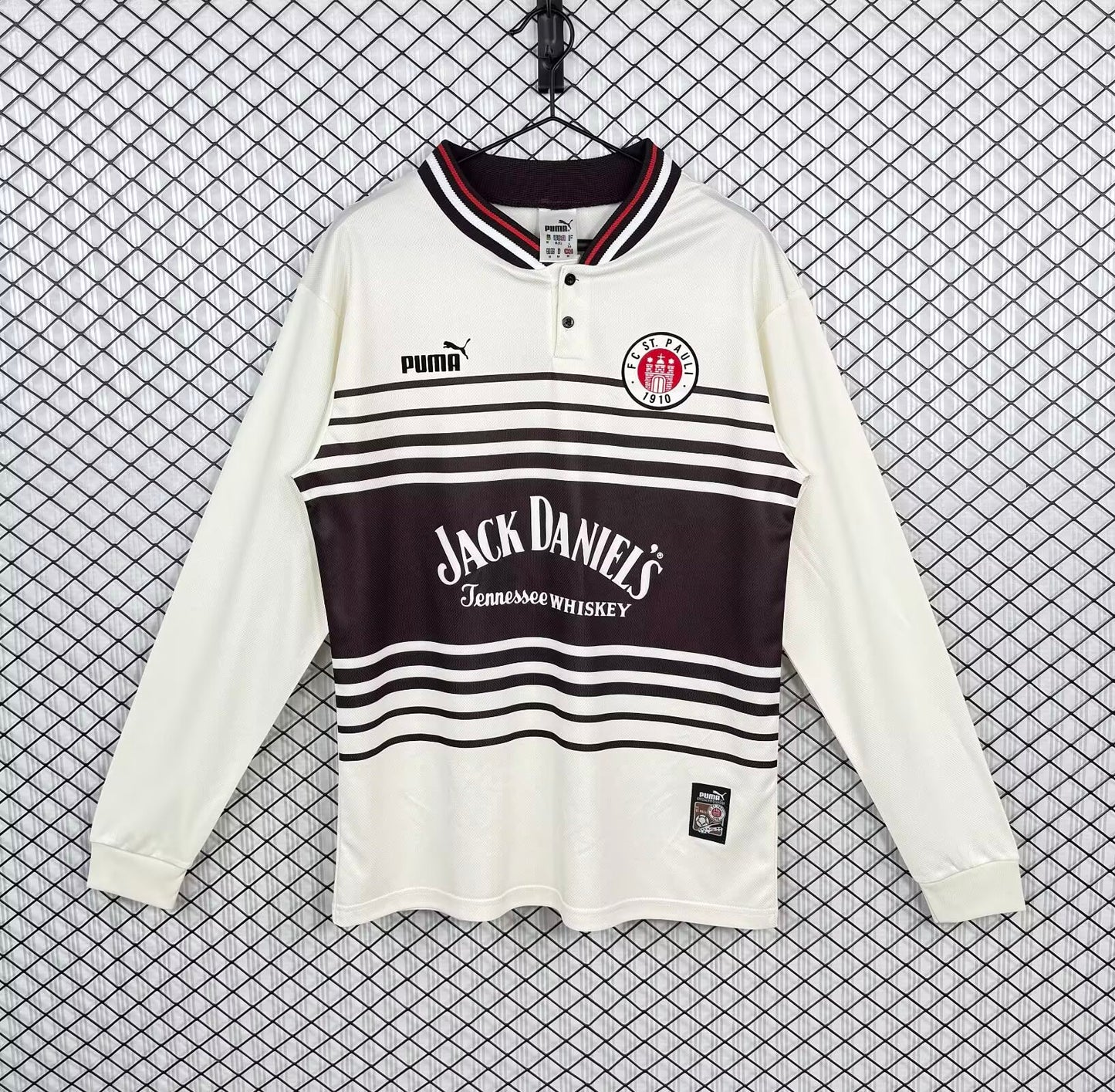 Retro St. Pauli Home Long Sleeve Jersey 1997-1998