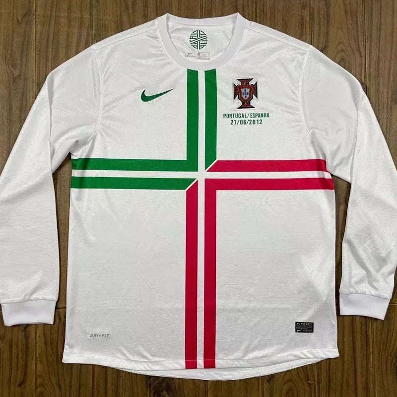 Retro Portugal 2012 Away Long Sleeve Football Jersey