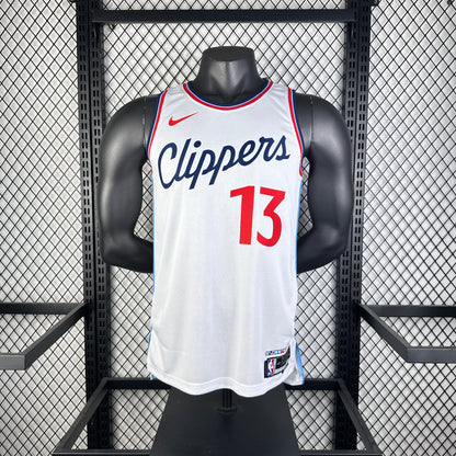 Los Angeles Clippers White #13 GEORGE NBA Season Jerseys 2025
