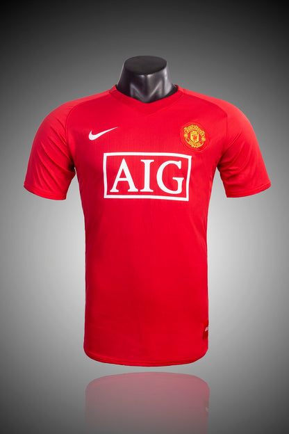 Retro Manchester united 2007/2008 Home Football Jersey