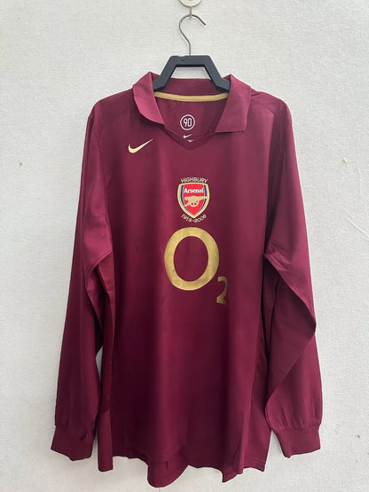 Retro Arsenal 2005/2006 Home Football Jersey