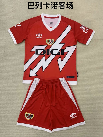 Rayo Vallecano 2024/2025 Kids Away Football Jersey