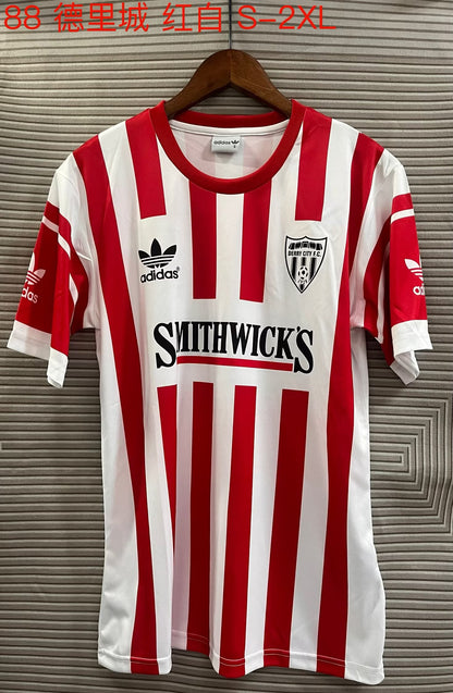 Retro Derry City 1988 Home Fan Version Football Jersey