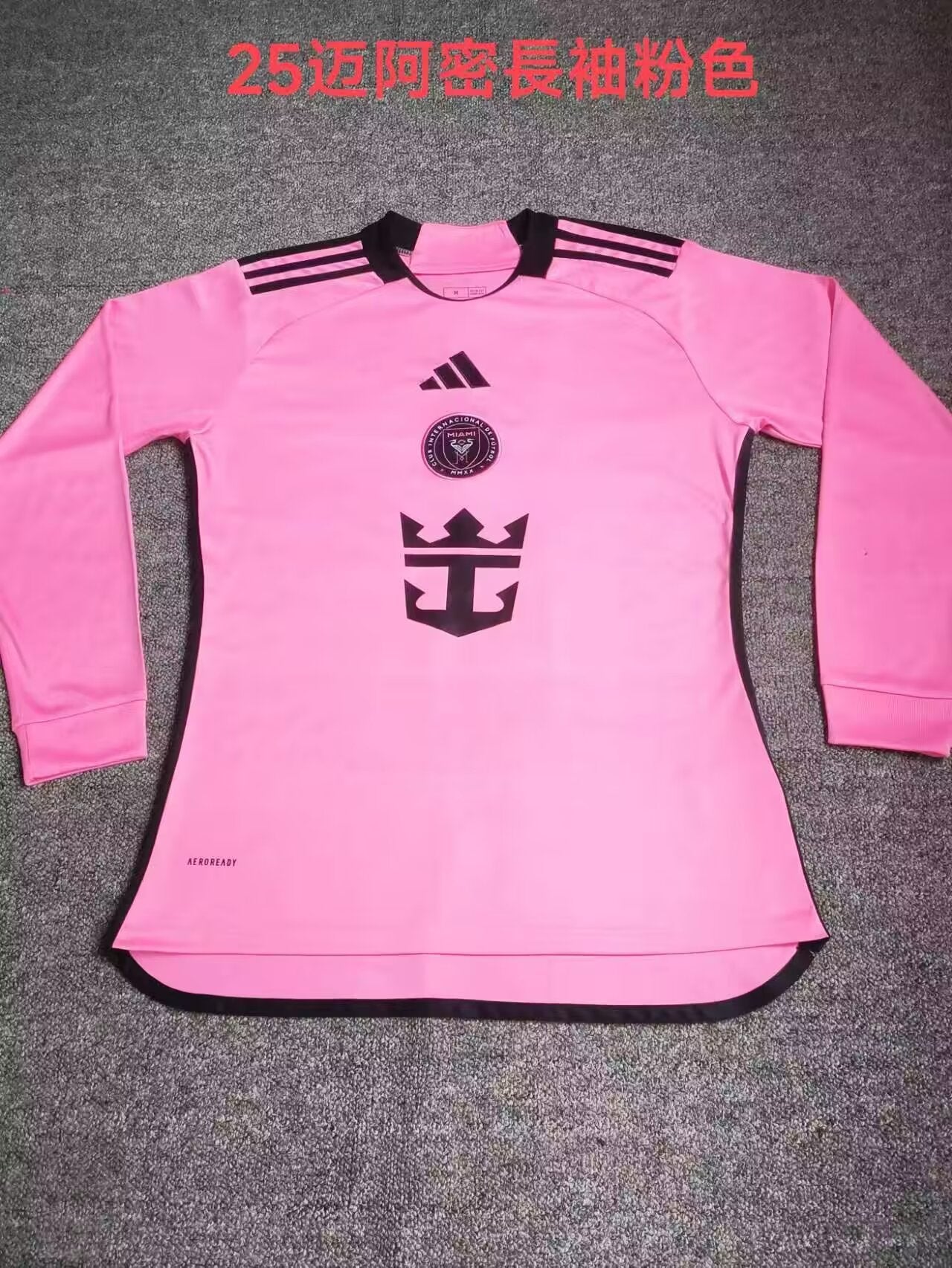 Inter Miami CF 2024/2025 Home Long Sleeve Fan Version Football Jersey