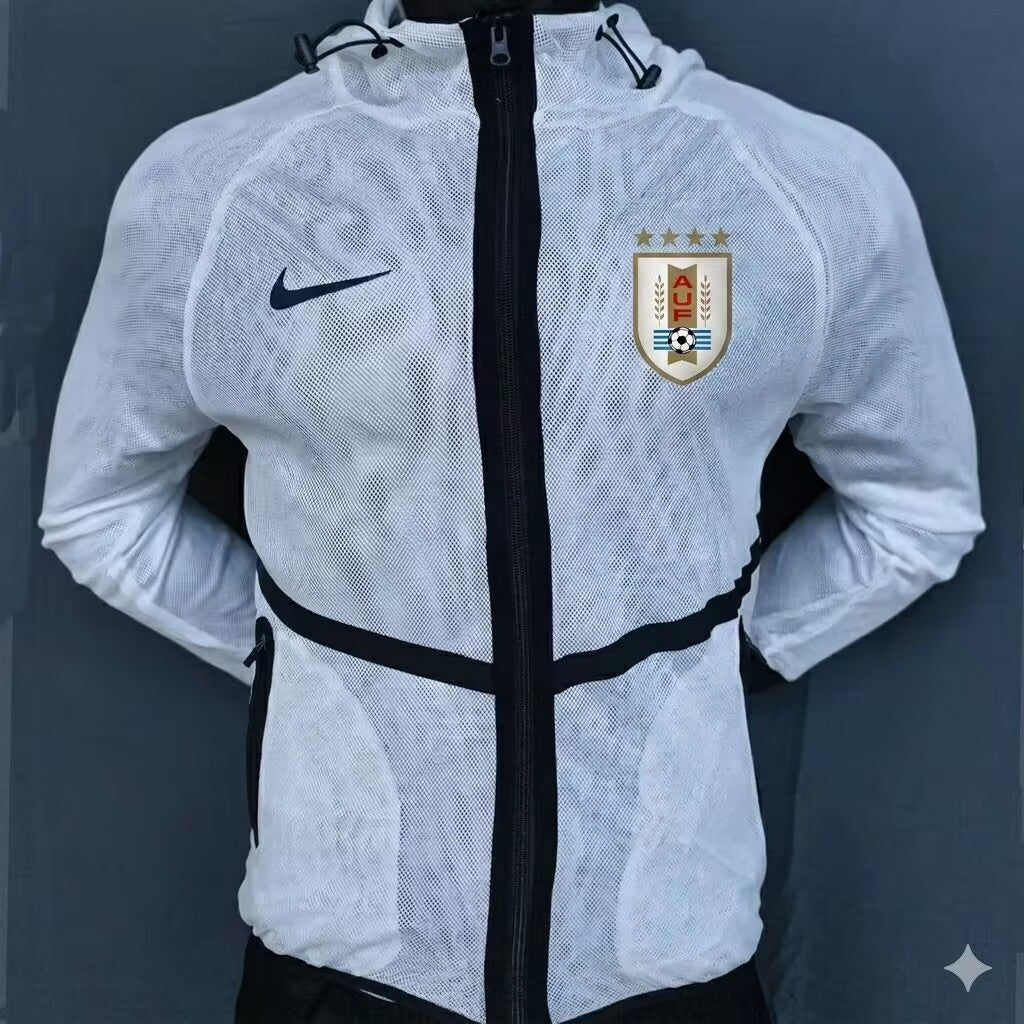 Uruguay Windbreaker White Jersey 2026-2027