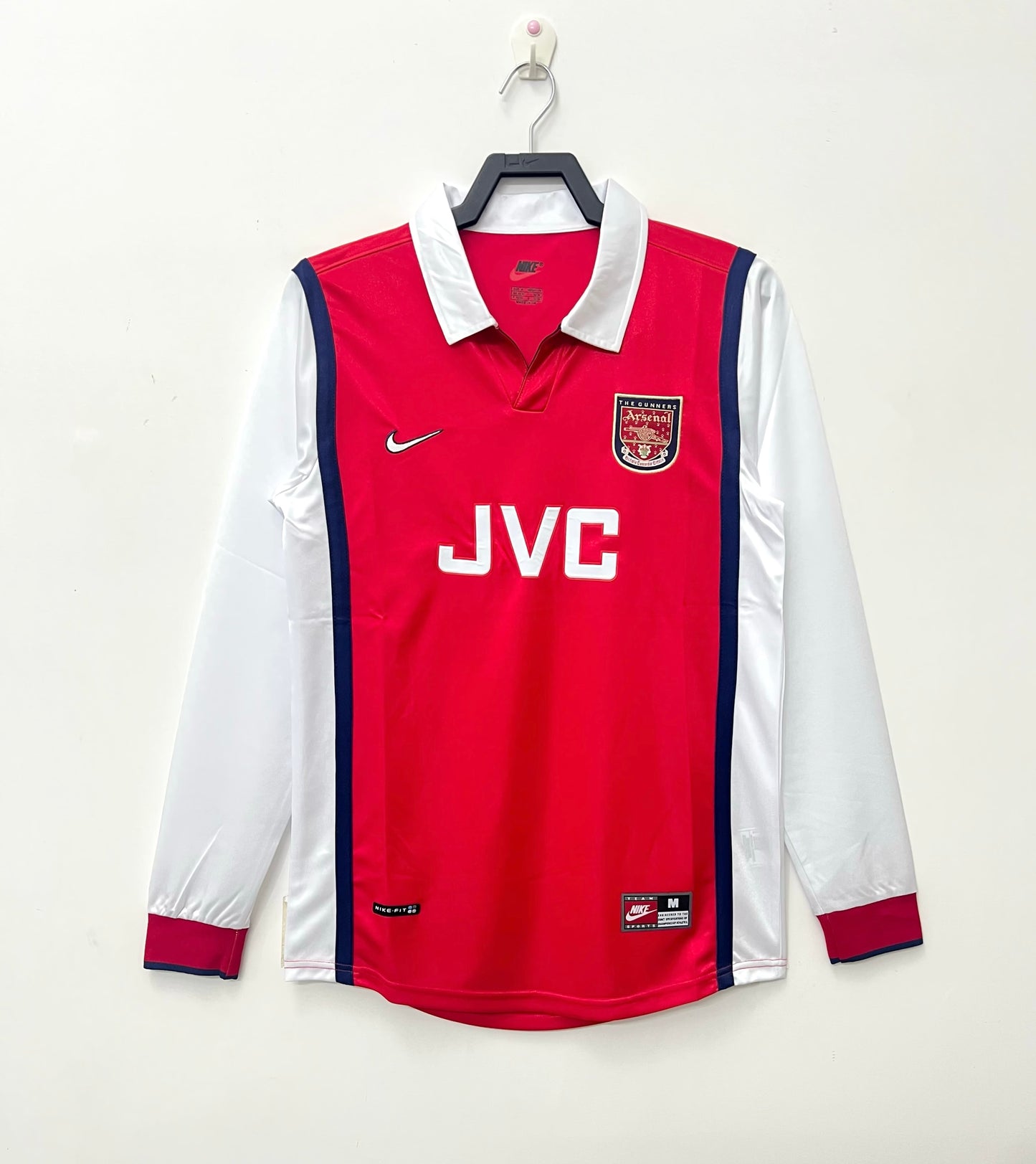 Retro Arsenal 1998/1999 Home Long Sleeve Football Jersey