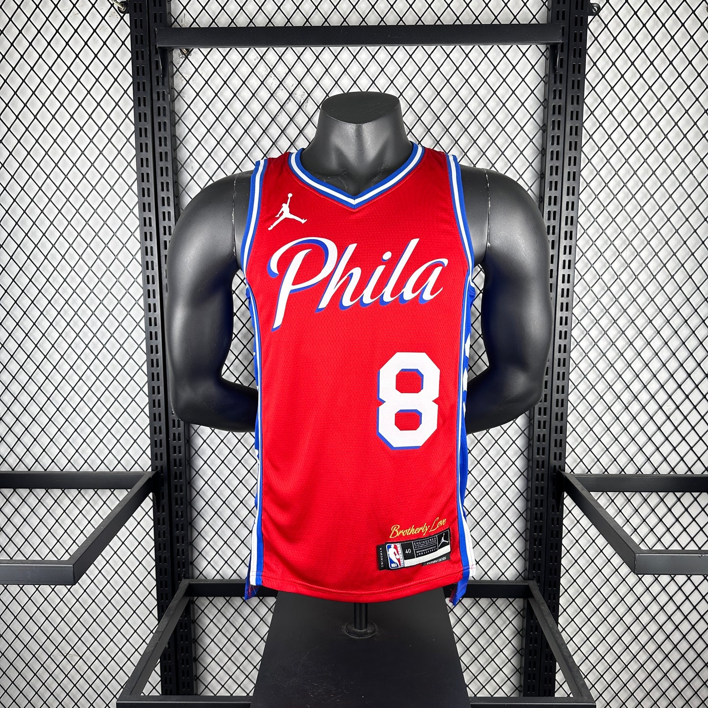 Philadelphia 76ers Red #8 GEORGE NBA Season Jerseys 2023