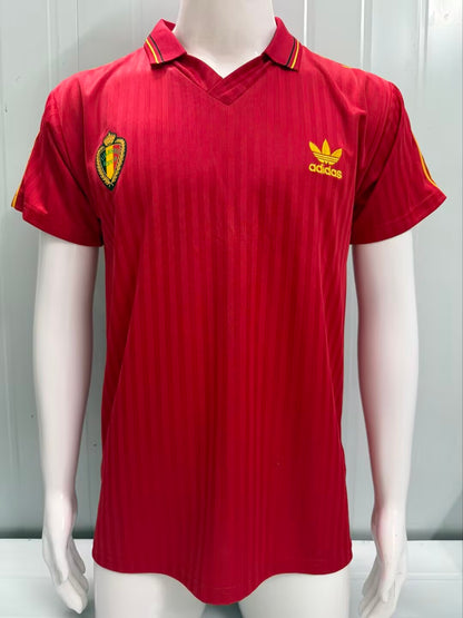 Retro Belgium 1990 Home Football Jersey