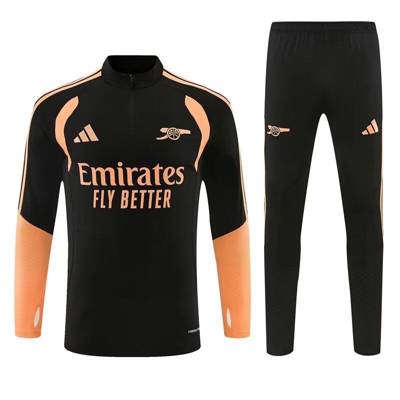 Arsenal Training Tracksuit Black (Kids And Man) 2026-2027