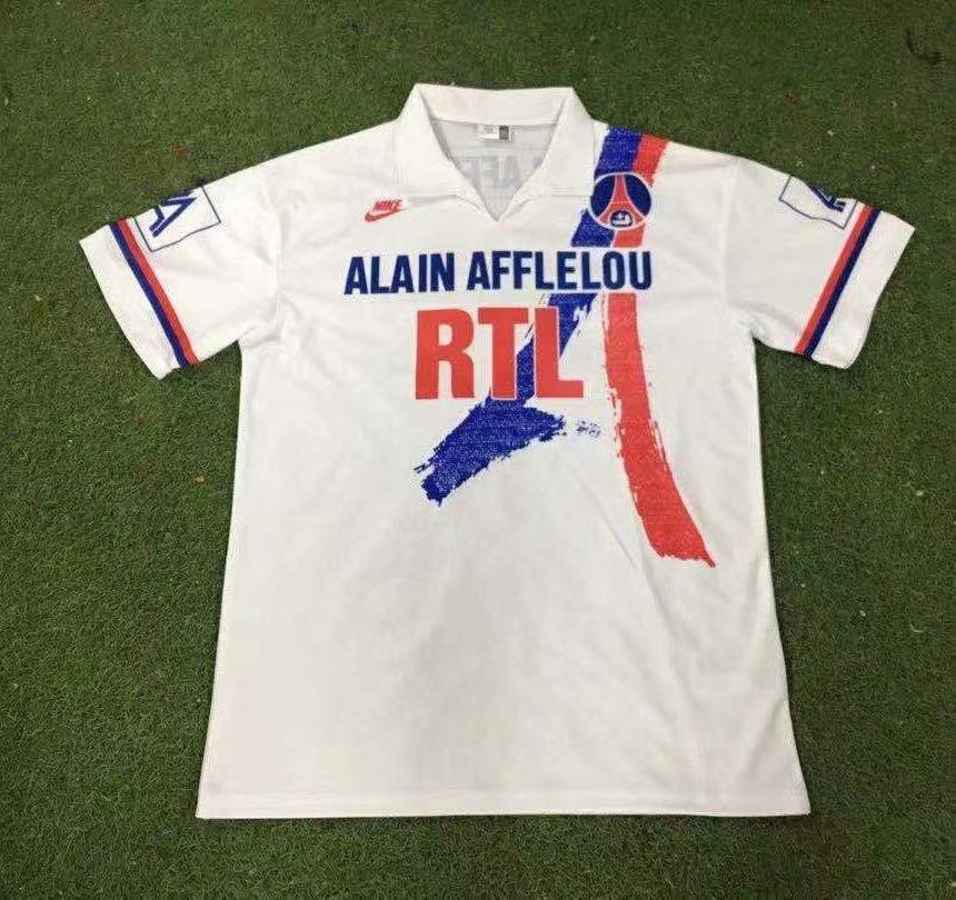 Retro PSG Paris 1990/1991 Away Fan Version Football Jersey