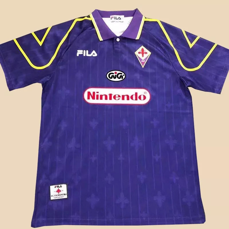 Retro Florence 1997/1998 Home Fan Version Football Jersey