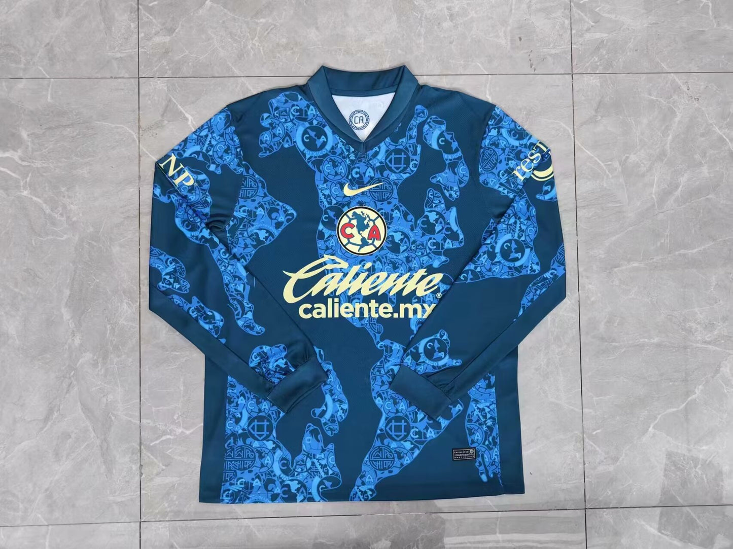 Club America 2024/2025 Away Long Sleeve Fan Version Football Jersey