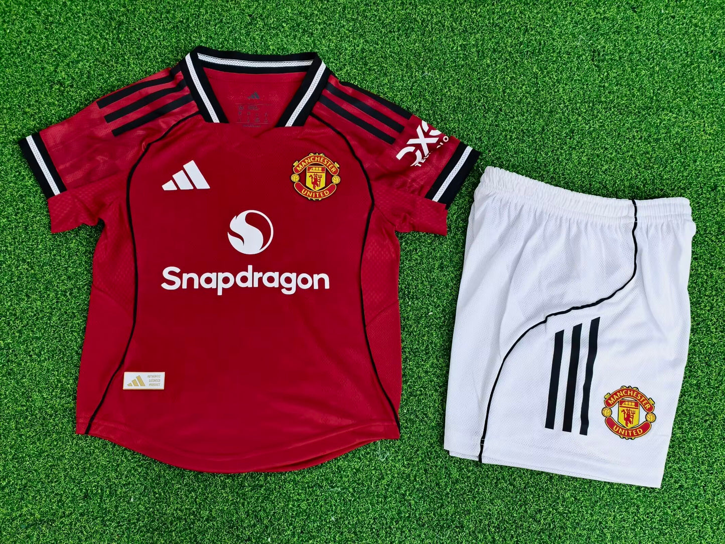 Manchester United 2025/2026 Kids Home Player Version Football Jersey