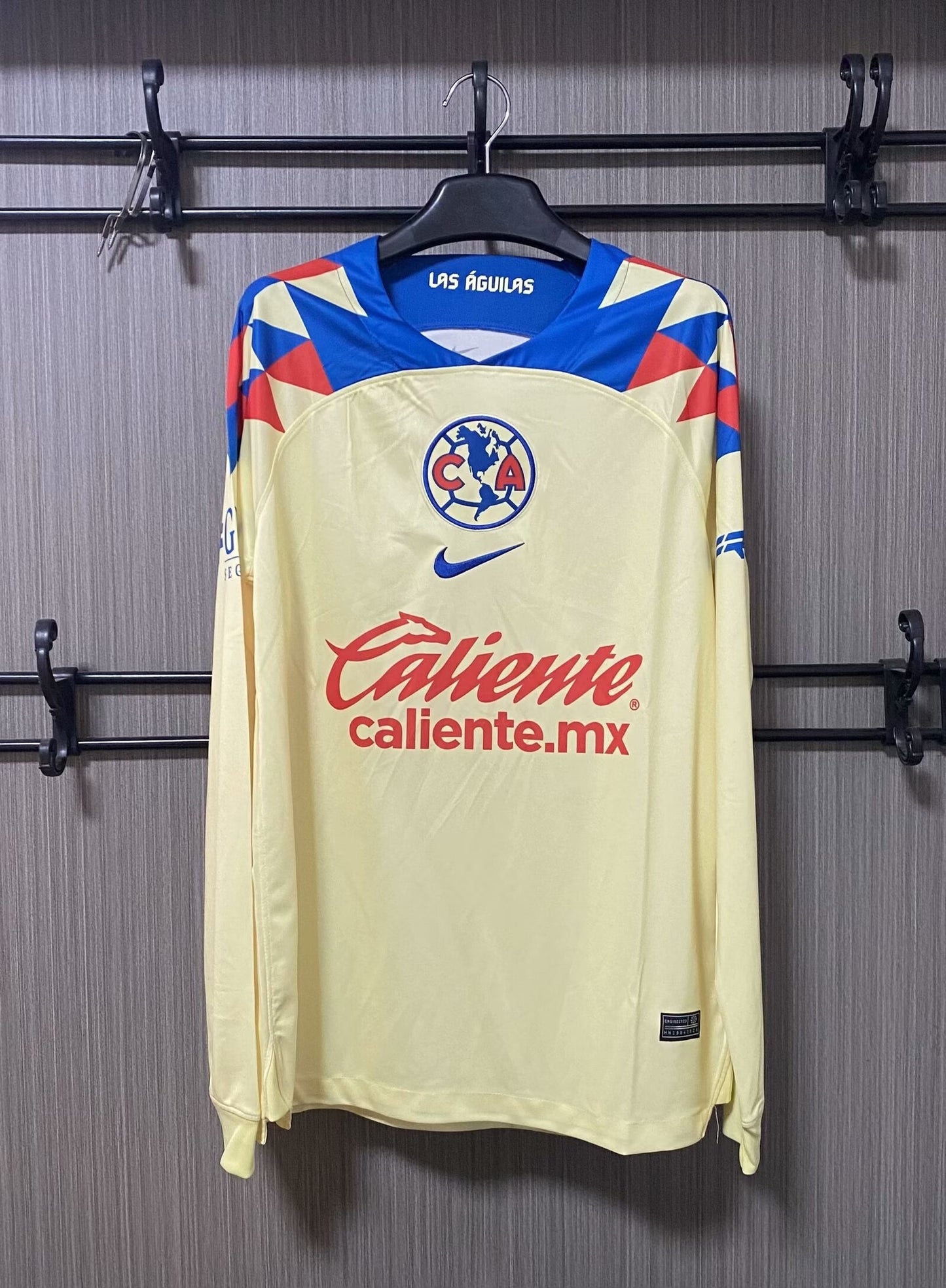 Club America 2023/2024 Home Long Sleeve Fan Version Football Jersey