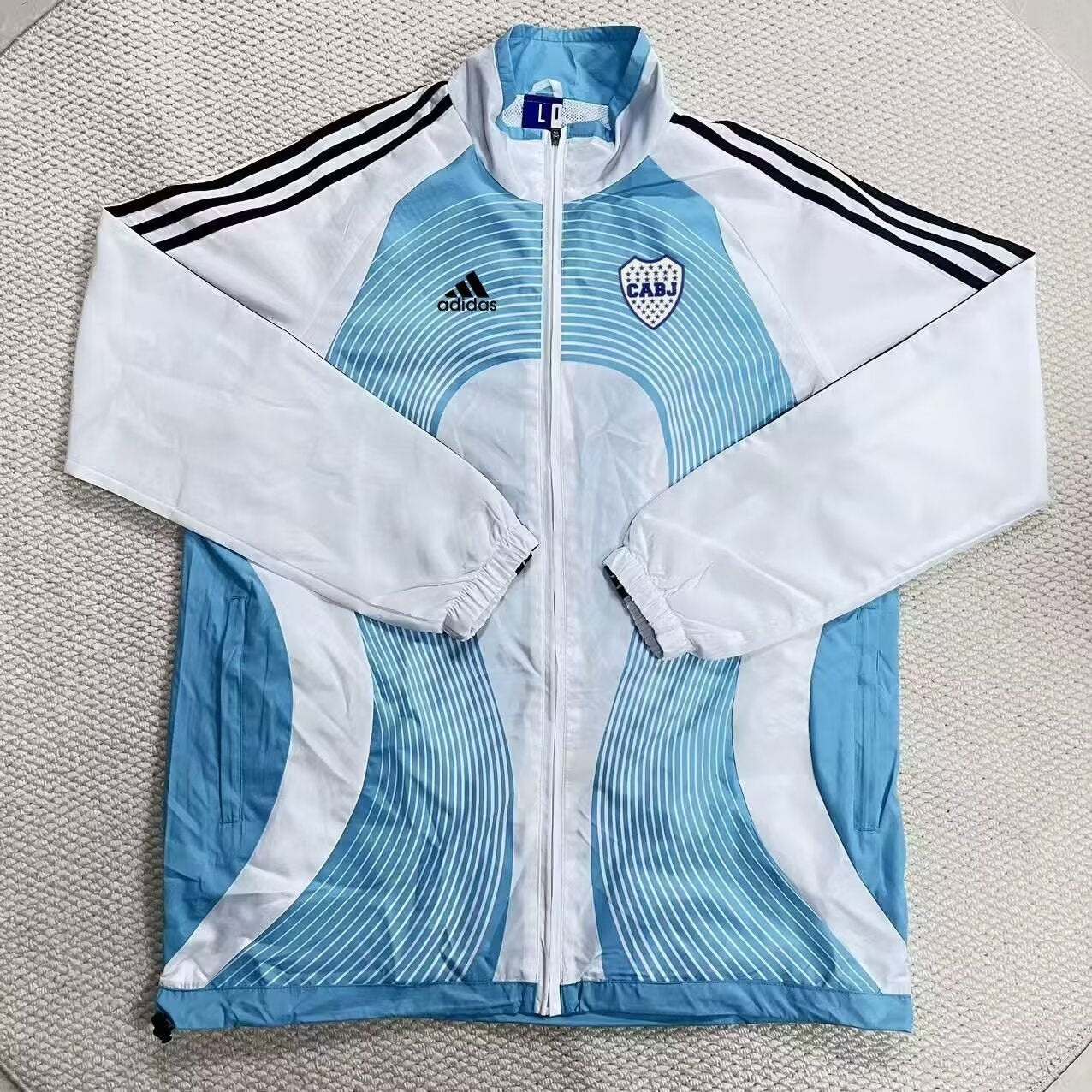 Boca Juniors Windbreaker Blue White Jersey 2026-2027