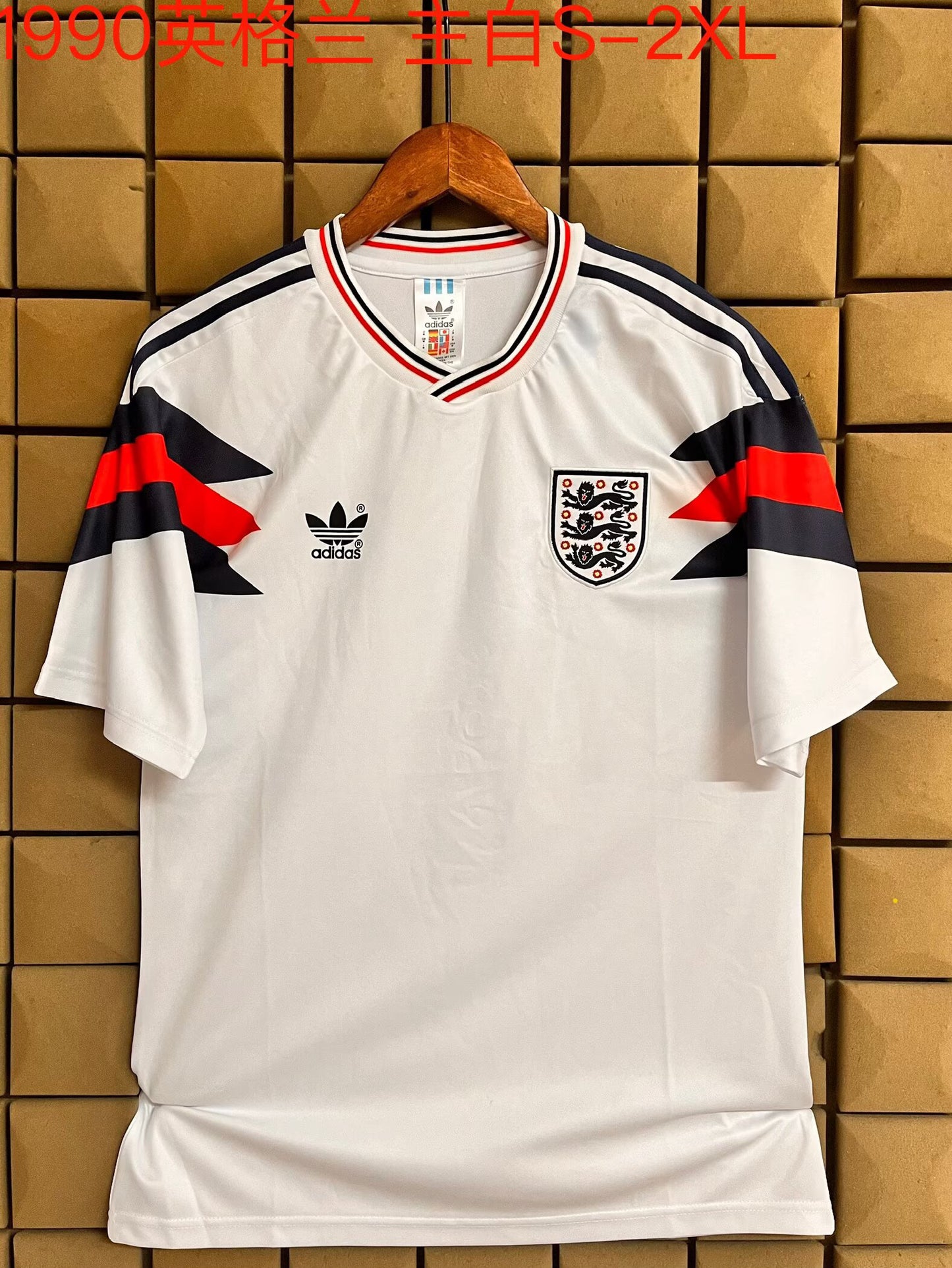 Retro England 1990 Home Football Jersey