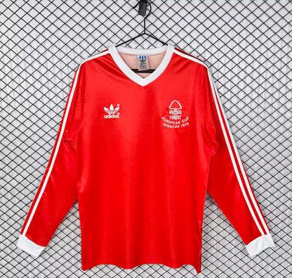 Retro Nottingham Forest Home Long Sleeve Jersey 1977-1980