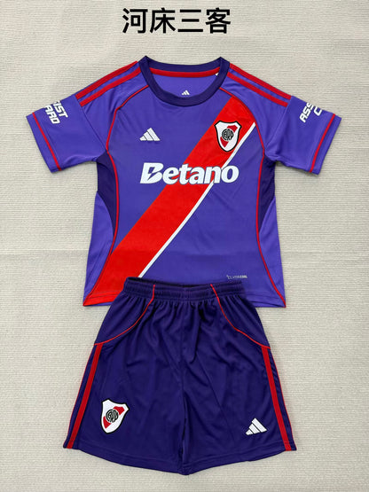 River Plate 2025/2026 Kids Third Away Fan Version Football Jersey