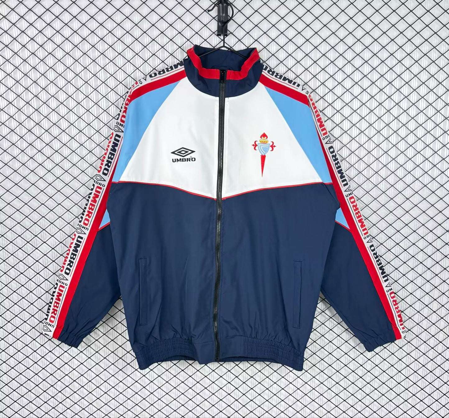 Retro celta Windbreaker Blue White Jersey 1998-1999
