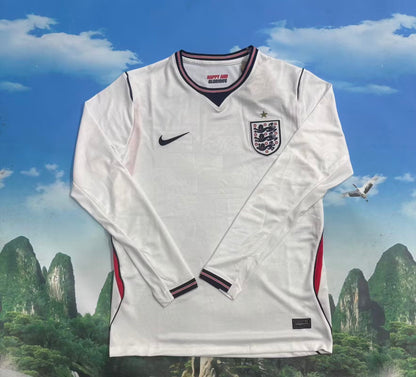 England 2026/2027 Home Long Sleeve Fan Version Football Jersey